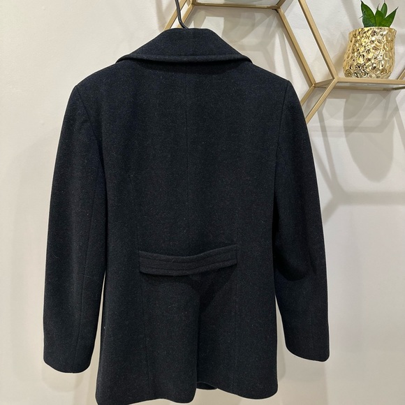 Double-breasted pea coat Jones New York dark charcoal size 4 - Picture 3 of 6